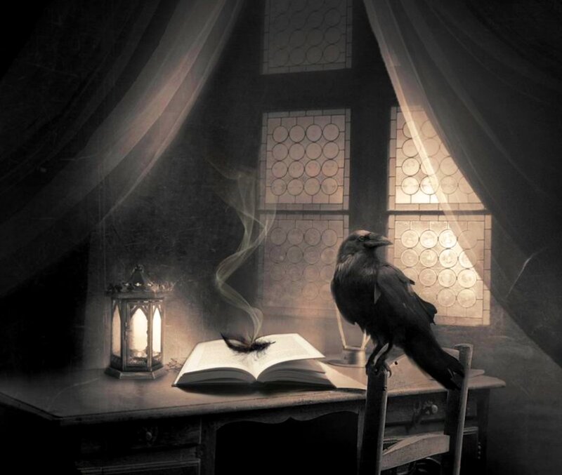 Crow on a Desk