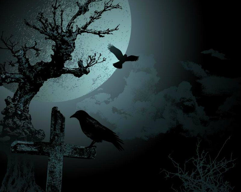 Crow on Cross — Black
