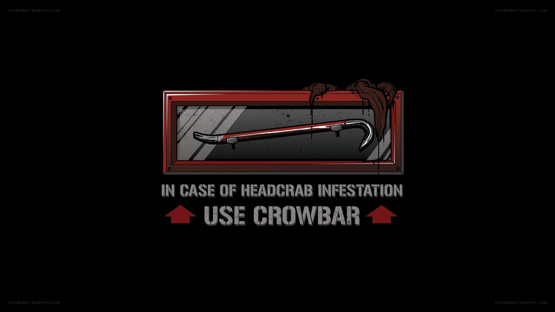 crowbar safety sign