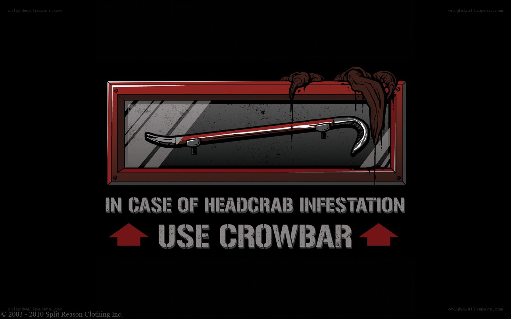 Crowbar safety sign