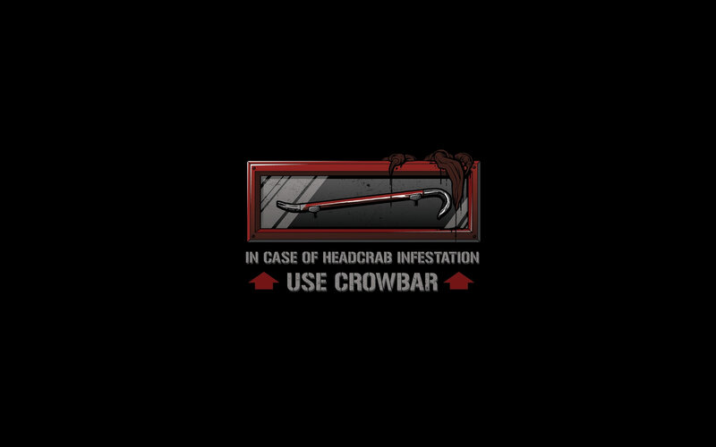 Crowbar safety sign