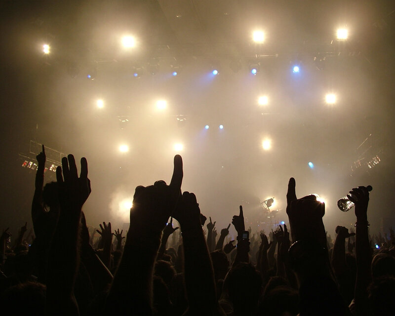 crowd at a concert