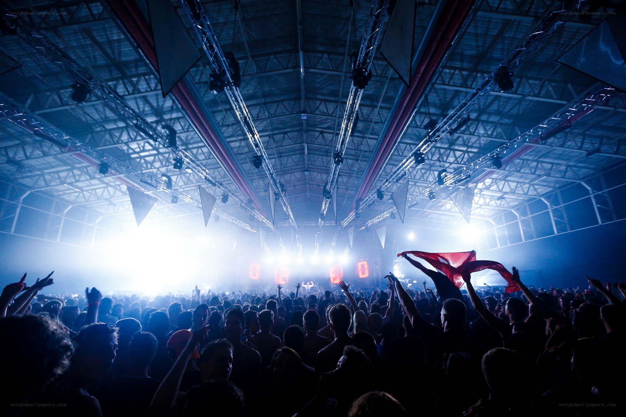 Crowd at a concert venue