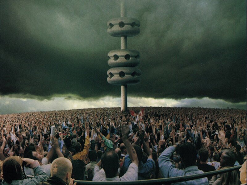 Crowd at a music festival