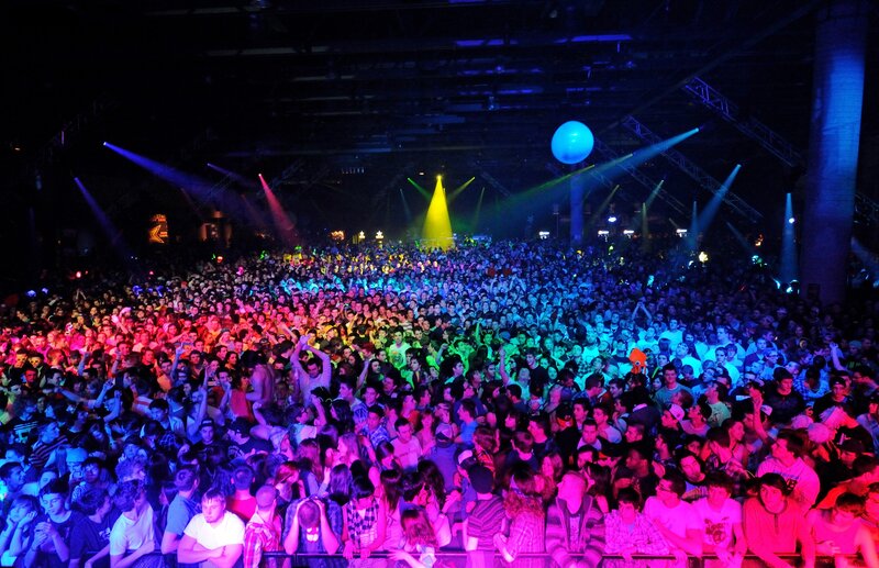 Crowd at a music festival