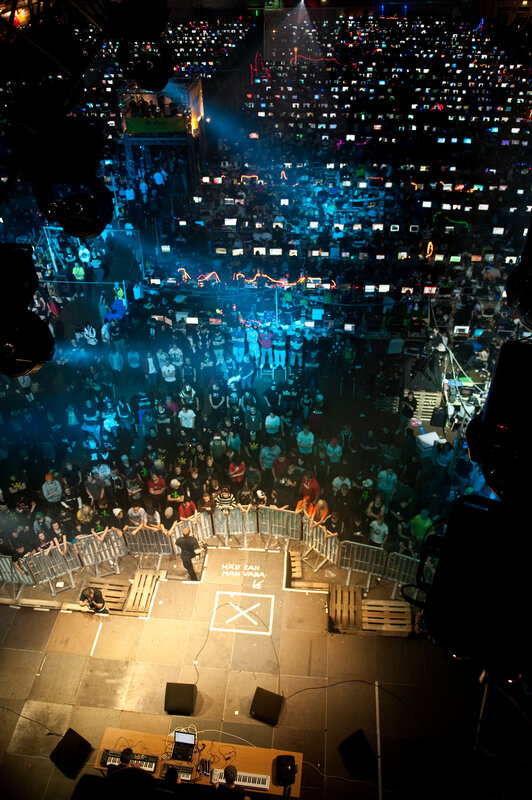Crowd at a music festival