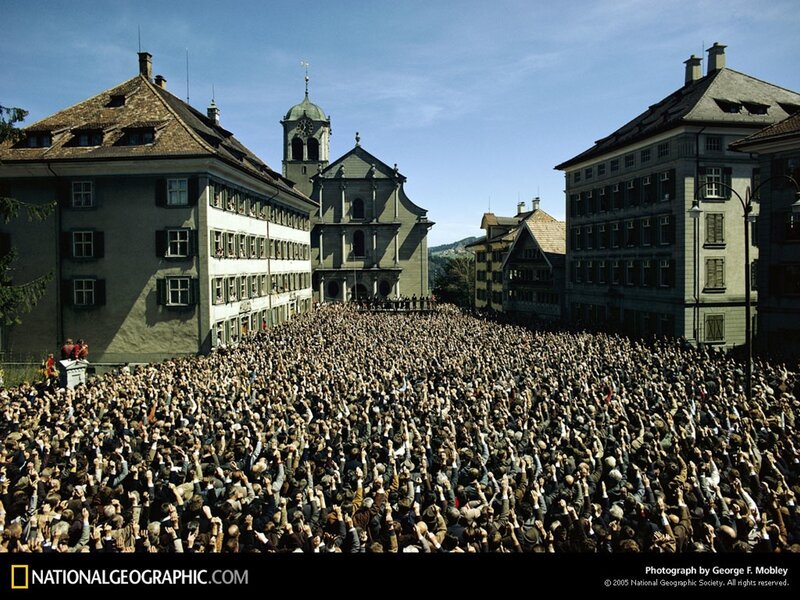 Crowd at a public gathering