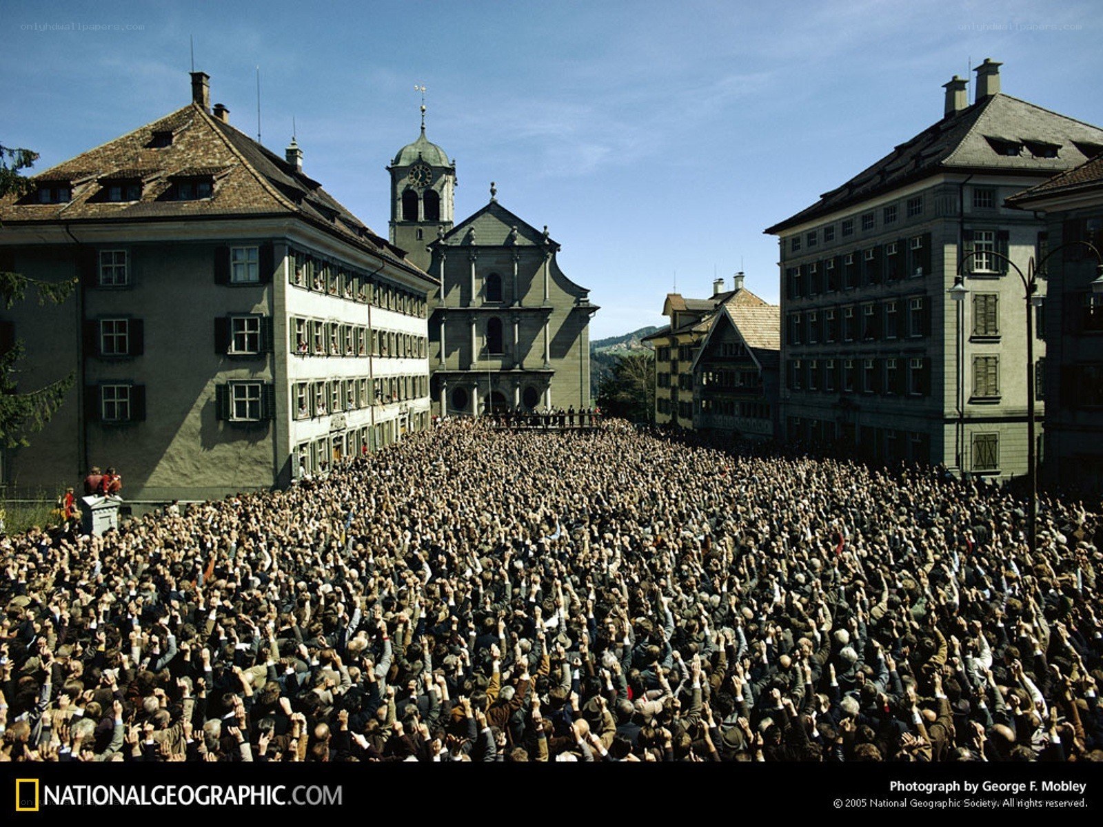 Crowd at a public gathering