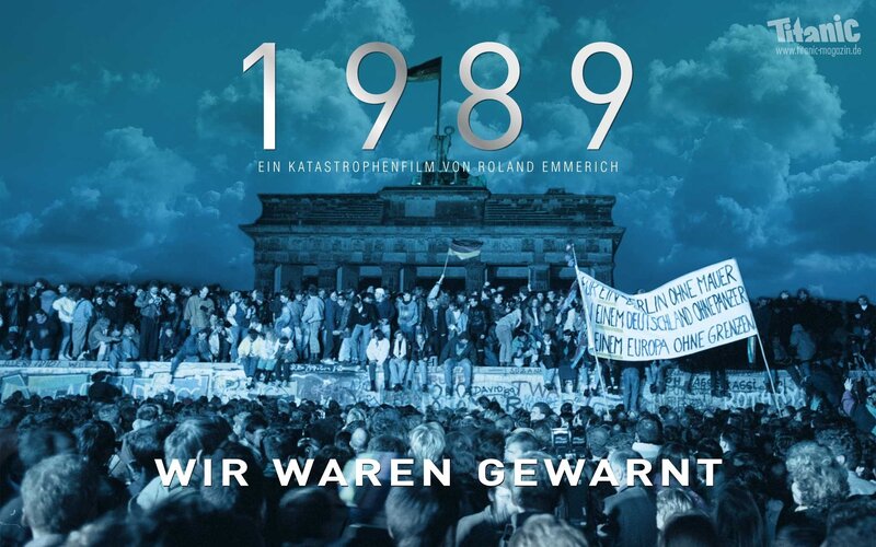 Crowd at Brandenburg Gate — Blue, Dramatic