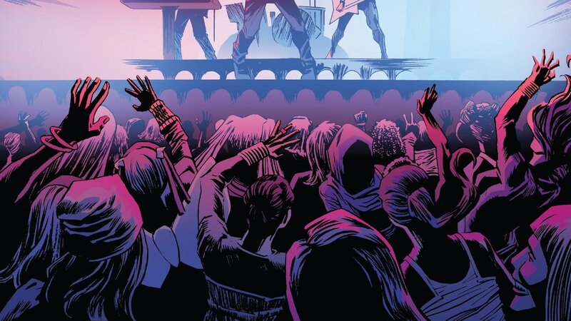 Crowd at Concert — Purple
