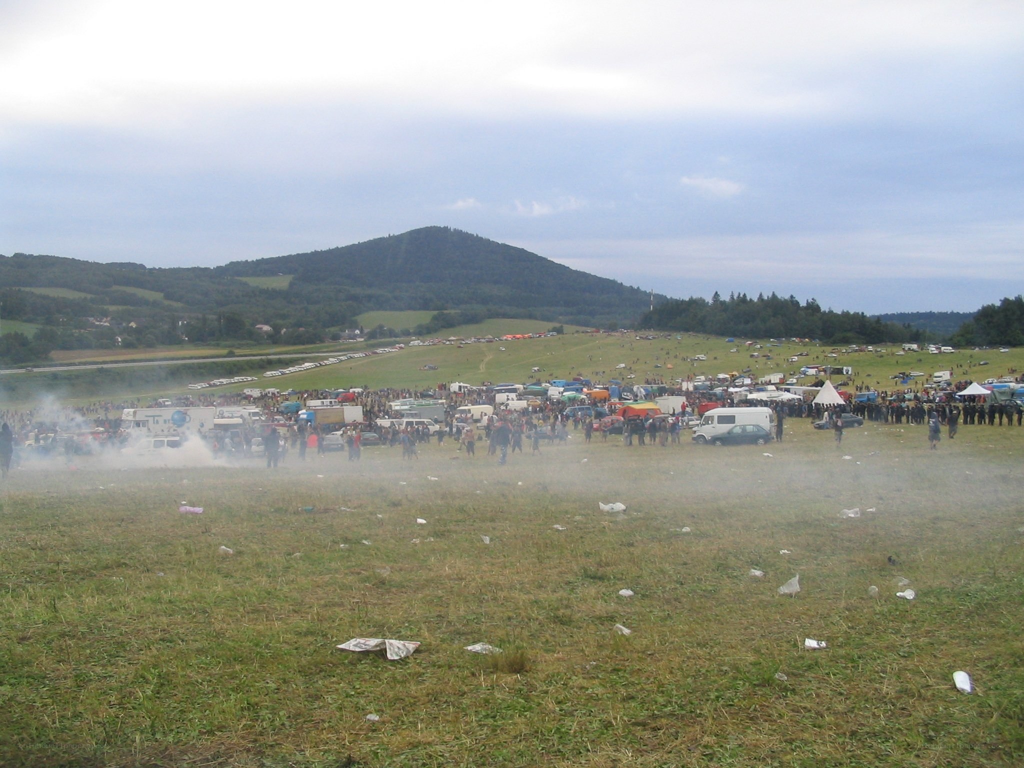 Crowd at outdoor festival
