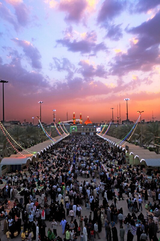 Crowd at Religious Site
