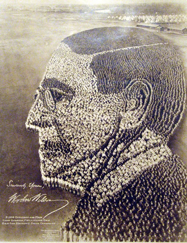 Crowd-formed portrait of Wilson