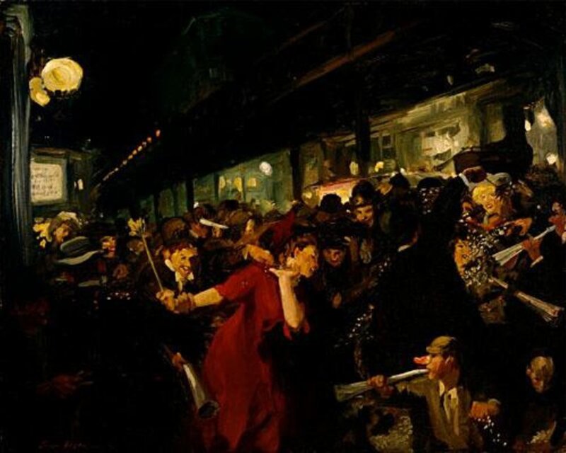 Crowd in a Street Party