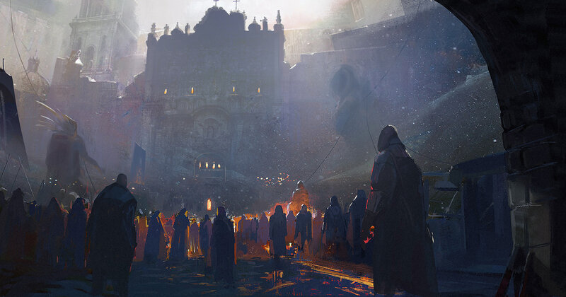 Crowd in Ancient City