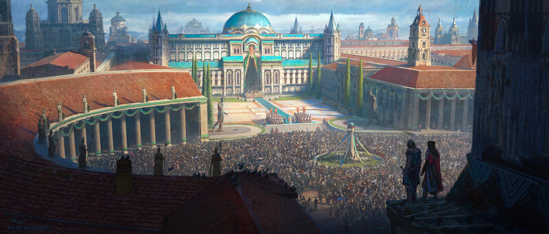 Crowd in City Square