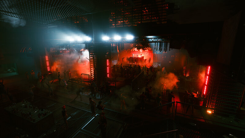Crowd in Dark Club