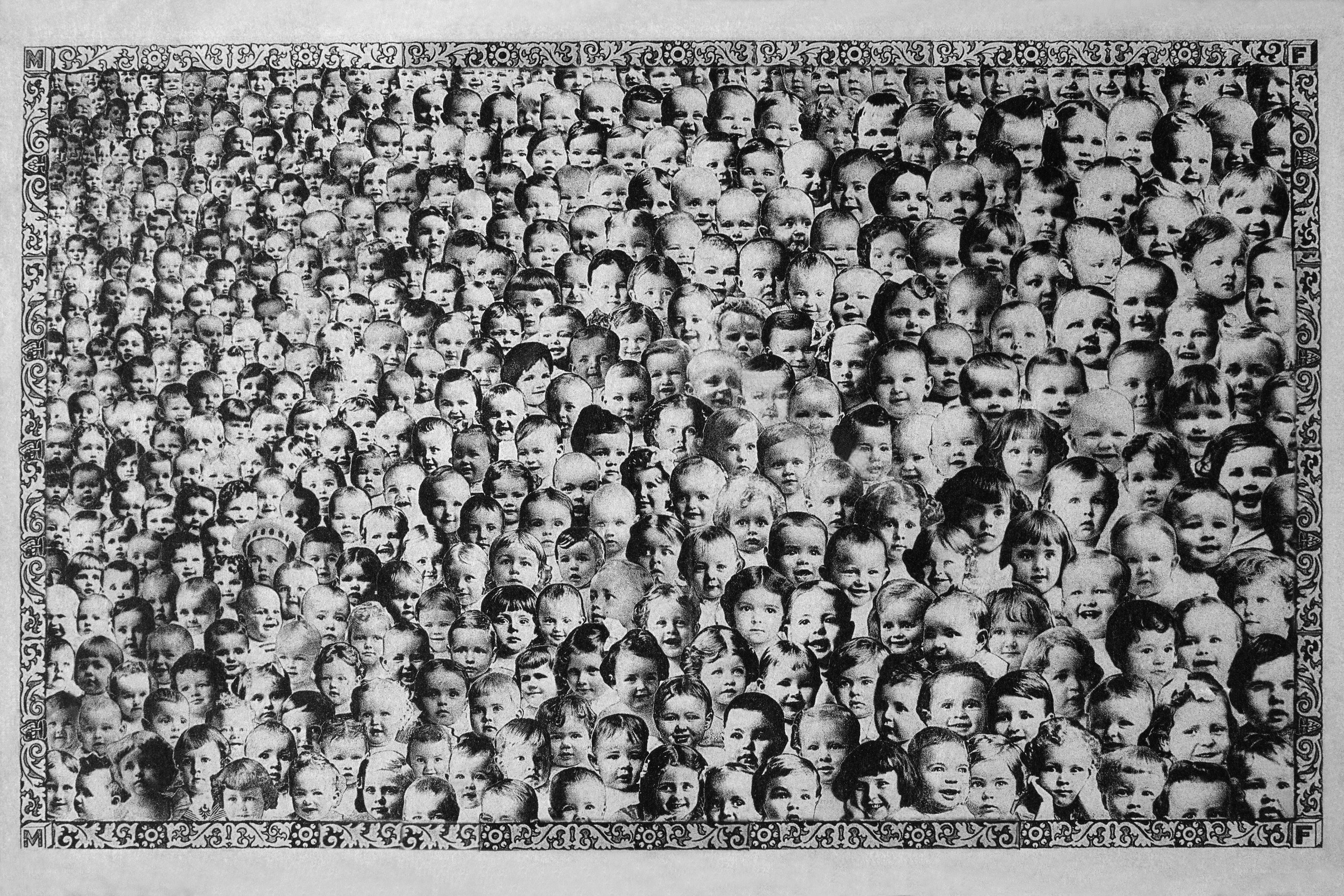 crowd of children faces