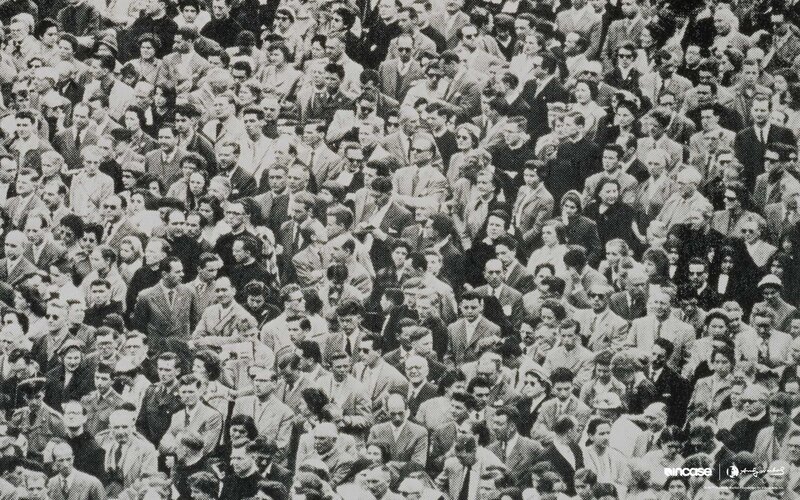 Crowd of People in Suits