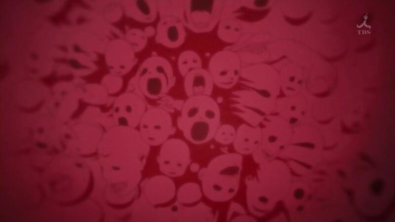 crowd of screaming faces