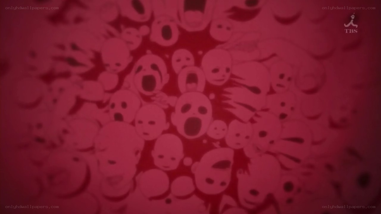 crowd of screaming faces