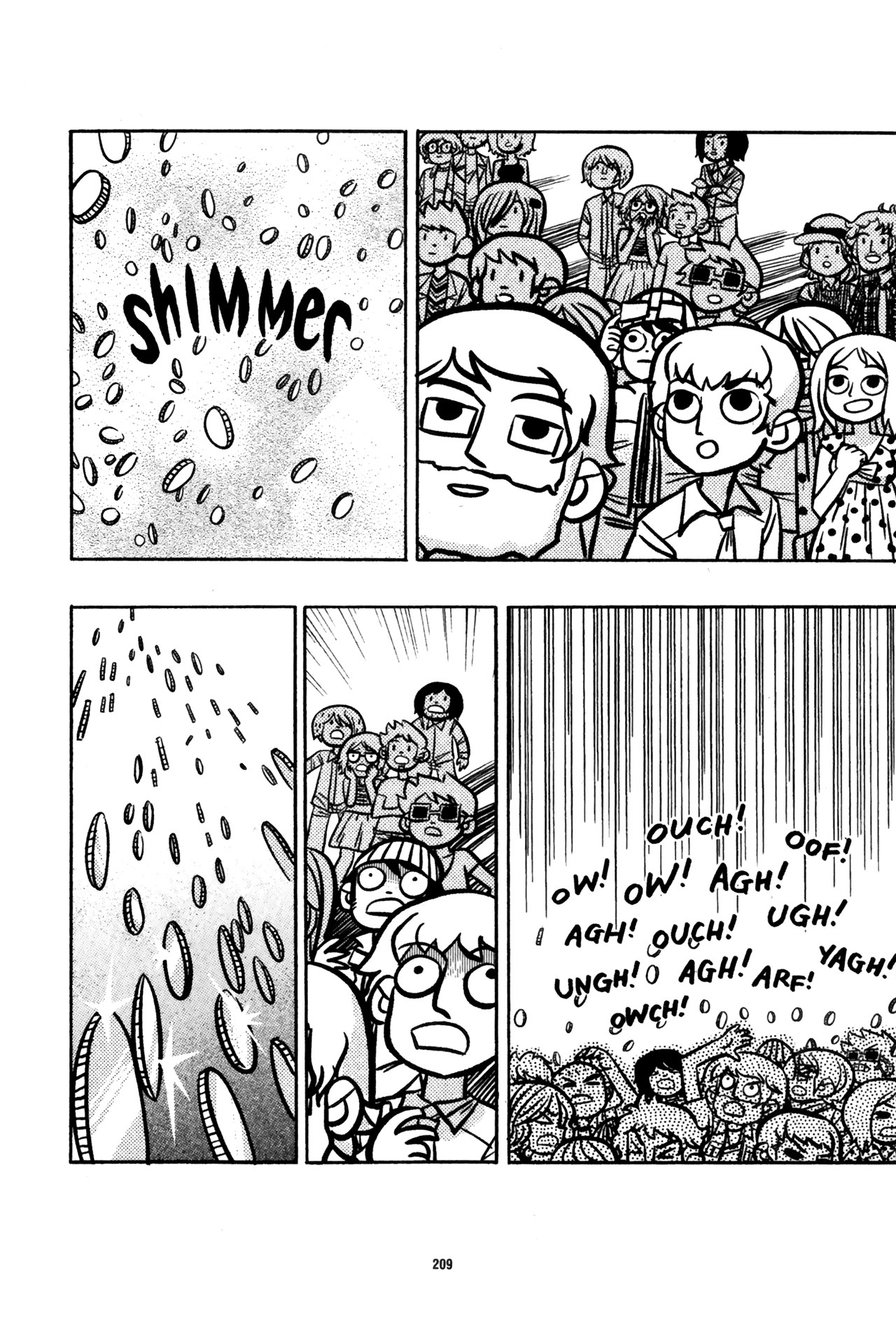 crowd reacts to shimmer