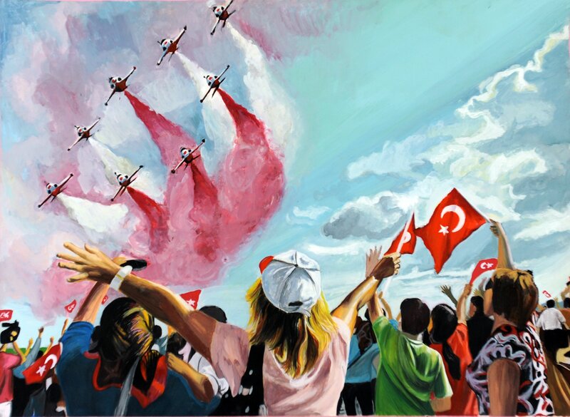 Crowd Watching Air Show