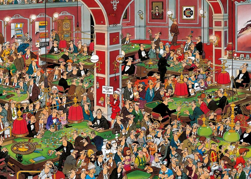 Crowded Casino Interior