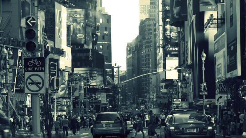 Crowded City Street — Black, Busy, Afternoon