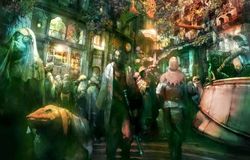 Crowded Fantasy Street