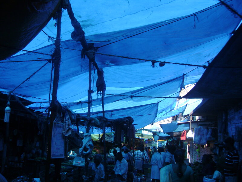 Crowded Market under Tarp