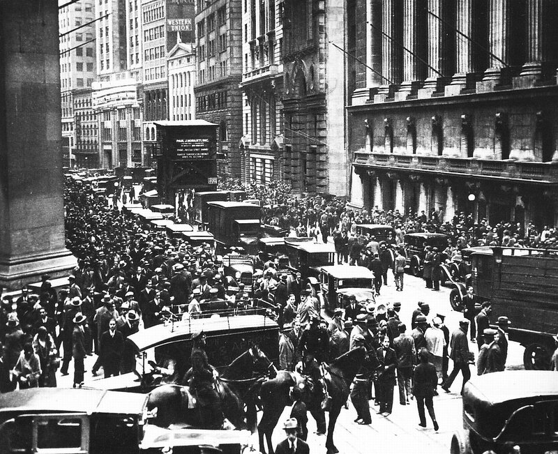 Crowded street in New York City