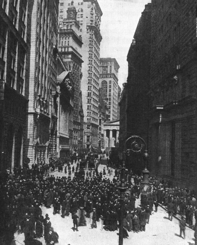 Crowded street in New York City