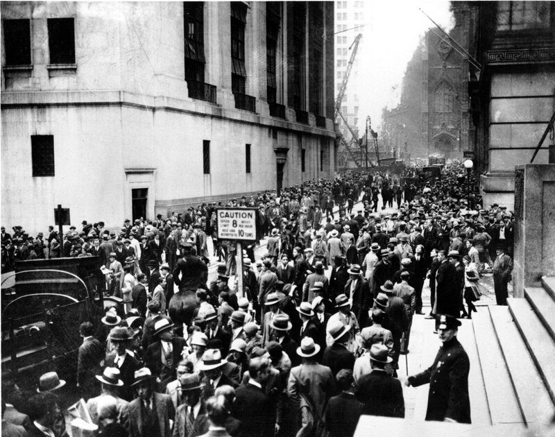 Crowded street in New York City