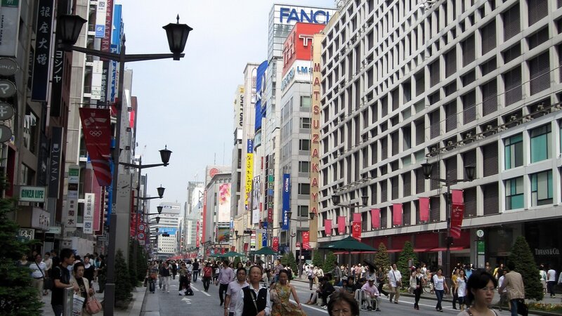 Crowded street in Tokyo