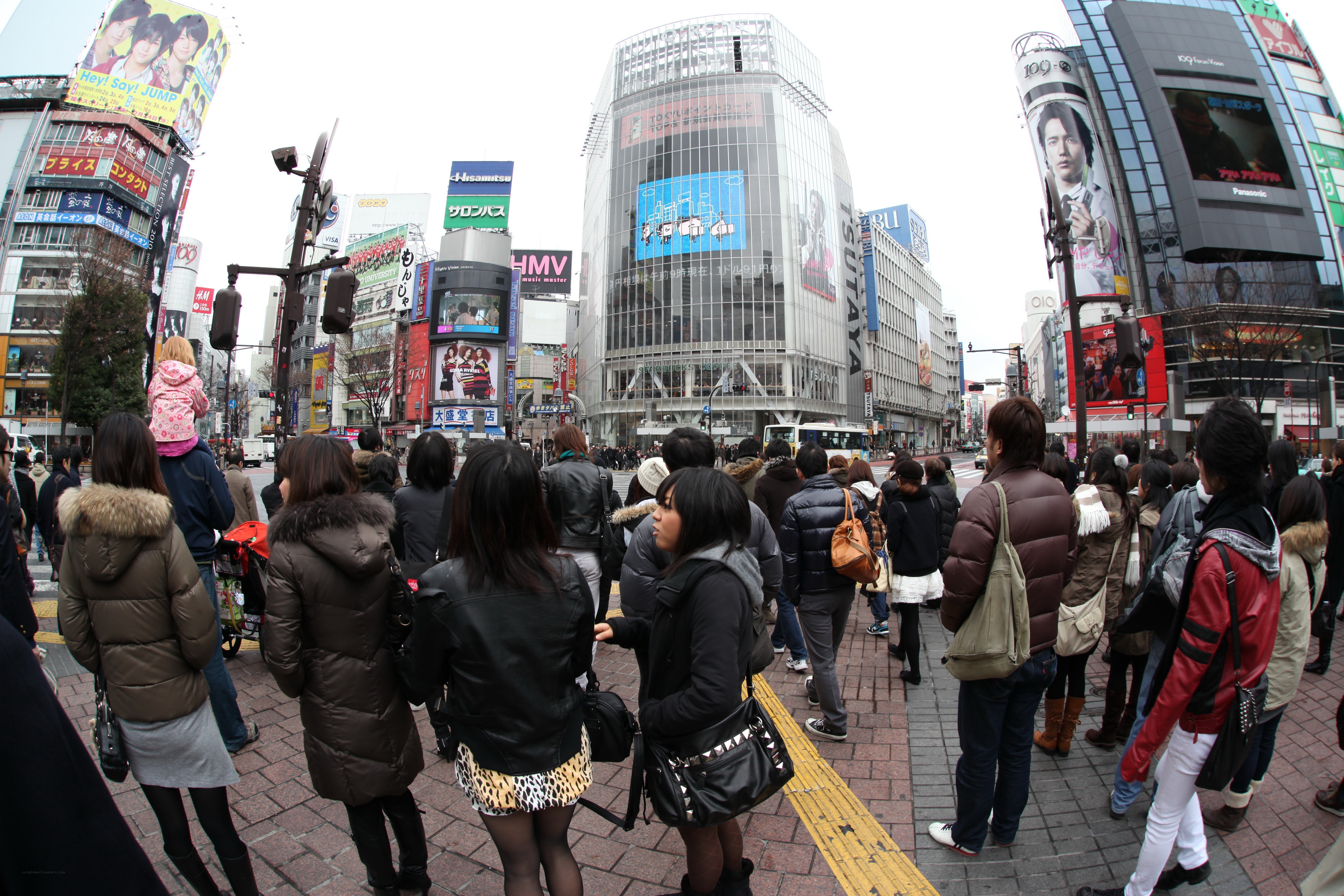 Crowded street in Tokyo