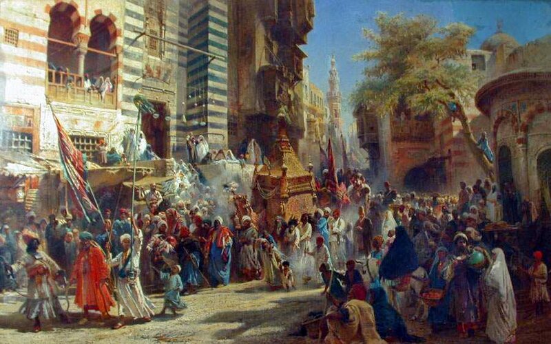 Crowded Street Procession