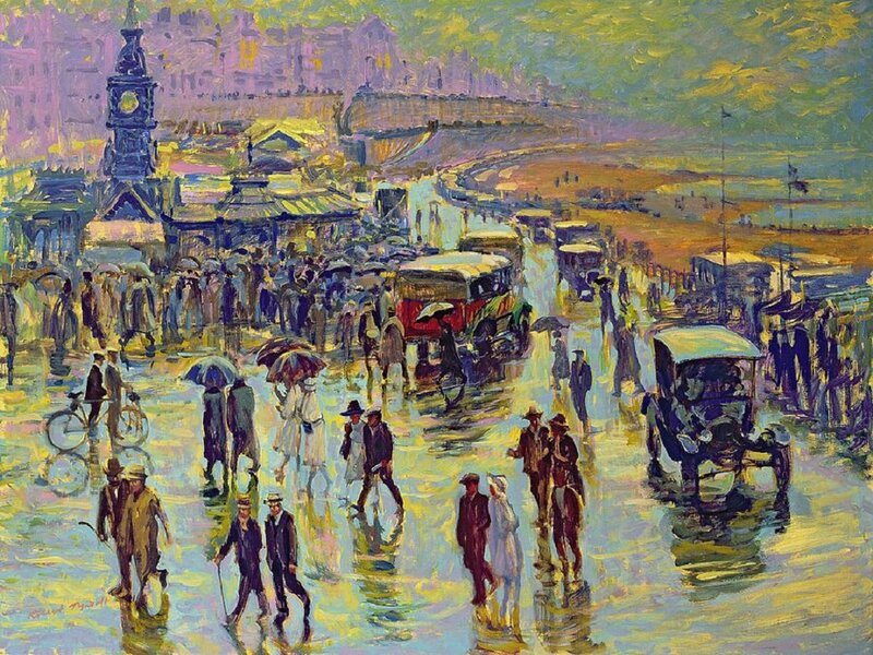 Crowded Street Scene