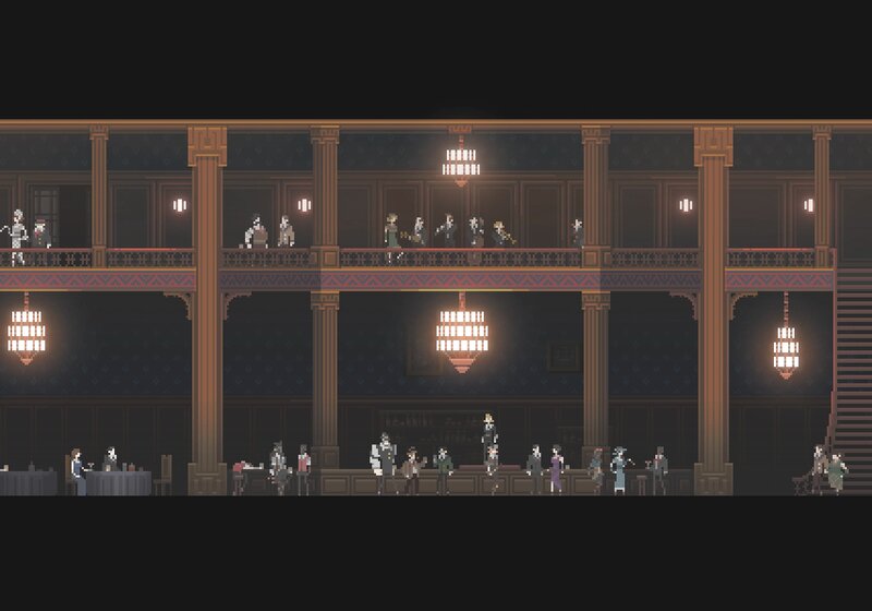 Crowded Theater Interior