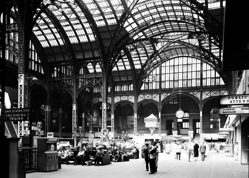 Crowded Train Station
