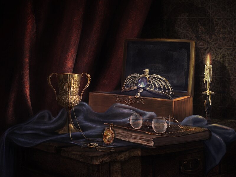 Crown in Wooden Box