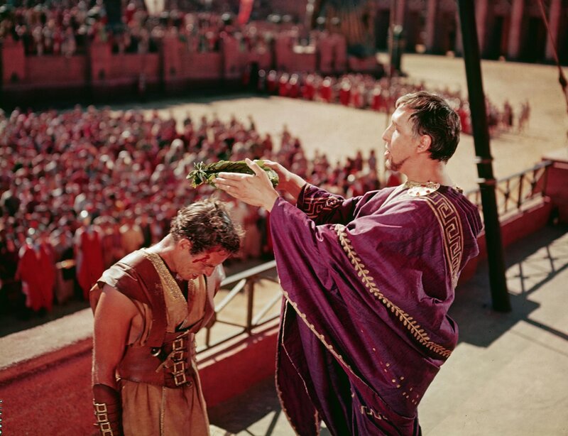 Crown of laurel in arena