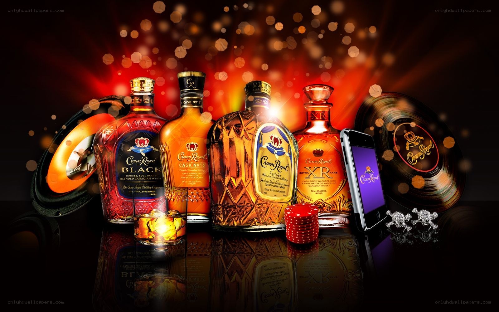 Crown Royal whiskey collection