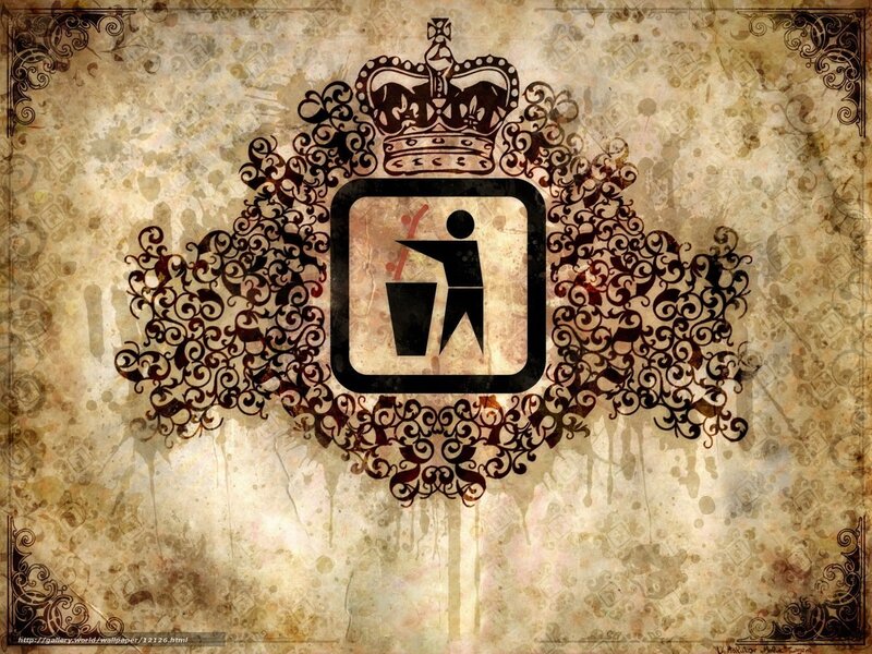 crown trash icon design