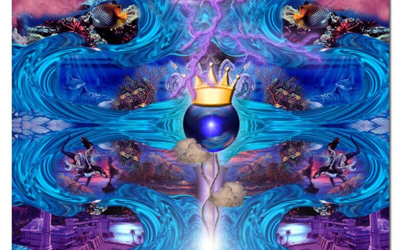 Crowned Orb in Ocean