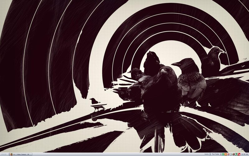 Crows in a Tunnel — Black