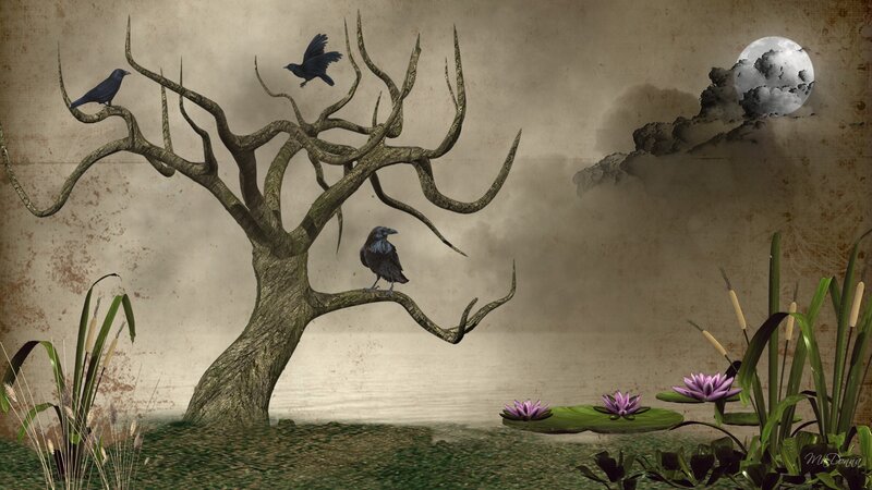 Crows on a Dead Tree