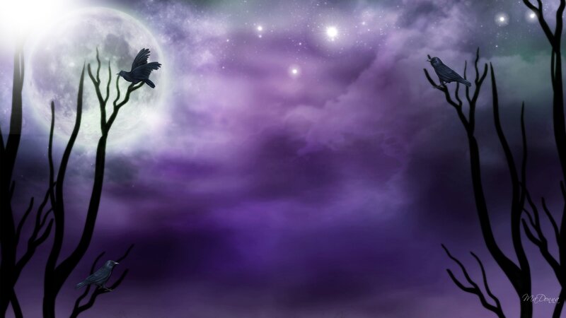Crows on Bare Trees