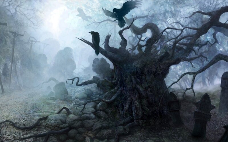 Crows on Dead Tree