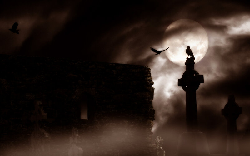 Crows on Gravestones
